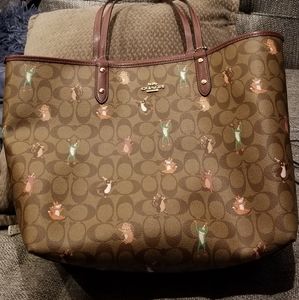 Coach disney tote party animals